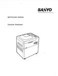 Sanyo Bread Machine Manual SBM-200, SBM-201. Fixed Price $21.99.