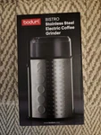 Bodum Bistro Stainless Steel Electric Coffee Grinder No. 11160-4 Brand New. Fixed Price $17.00.