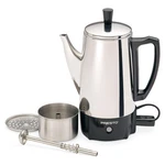 Presto 02822 Stainless Steel Coffee Maker, Classic Percolator, Easy Pour, Silver. Fixed Price $69.99.