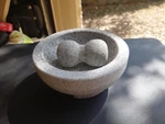 : Farberware Professional Granite Molcajete Mortar And Pestle Stone Grinder.. Fixed Price $36.00.