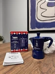 Bialetti Moka Express Stovetop Espresso Maker. Half Cup. Blue. Brand New.. Fixed Price $95.00.