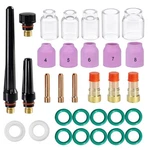 31PCS Tig Welding Stubby Gas Lens Glass Cup Kit 4# 5# 6# 7# 8# 10# 12# For Wp.... Fixed Price $47.57.