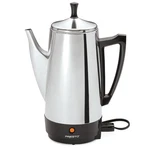 Electric Coffee Percolator Cups Stainless Steel Presto 2-12 02811. Fixed Price $124.99.