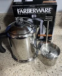 Farberware Stovetop Coffee Percolator Stainless Steel Yosemite 8 Cup. Fixed Price $27.00.
