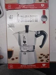 Bialetti Moka Express Iconic Italian Stovetop Espresso Maker Silver, 6 Cups. Fixed Price $32.99.