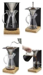 Osaka Wood Pour Over Coffee Station Set Mount Zao 20OZ Drip Brewer Glass Carafe. Fixed Price $24.99.