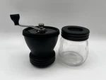 Hario Skerton Ceramic Burr Hand Crank Coffee Mill Grinder With Glass Bowl Gray. Fixed Price $20.00.