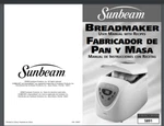 Sunbeam 5891 Automatic Bread Maker Manual (only!) 44 Pages Plus Recipes. Fixed Price $15.95.