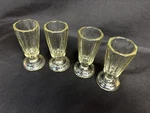 Antique Imperial Russia Vodka Faceted Set 4 Shot Glasses Cup For Lafitnik. Fixed Price $200.00.