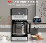 Programmable Drip Coffee Maker 4-12 Cup, 1000W Fast Brew Machine. Fixed Price $59.34.