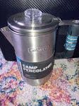 Stanley Adventure Series 1.1 Qt. Camp Percolator Stainless Steel Coffee Pot. Fixed Price $75.99.