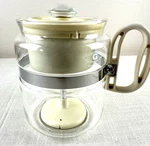 Vintage Gemco Brand Heat Resistant Glass Coffee Pot Percolator -3 Made Usa. Fixed Price $26.00.