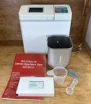 Zojirushi Automatic Bread Machine Maker 1.5LB Loaf BBCC-Q15 W/ Manual And Vhs. Fixed Price $99.87.