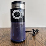 Krups Coffee Grinder Burr GX550 Black Silver Corded Electric Tested Works. Fixed Price $19.97.