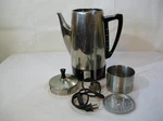 Vintage 1950'S Presto Stainless Steel Coffee Maker Model 0281101 Hong Kong 5-E. Fixed Price $19.99.