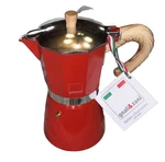 Red Gnali And Zani 9 Cup Moka Pot Espresso Maker Italian Coffee Tool New. Fixed Price $44.99.