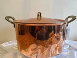 Ruffoni Degusti Copper Casserole/stock Pot W/lid 8 Qt Style #25207-26WL Nwt. Fixed Price $599.99.