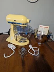 Kitchenaid Ultra Power Yellow 4.5QT 300W Stand Mixer Tilt Head. Fixed Price $325.00.