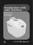 Lumina Bread Machine Maker Instruction Manual 102550, 109914, XBM1089. Fixed Price $21.99.