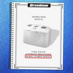 Breadman TR2828G Automatic Maker Instruction Manual - Loop Bound. Fixed Price $19.90.