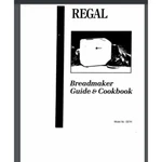 Regal C6741 Bread Maker Machine Owner Manual(only!) & Cookbook 56 Pages. Fixed Price $16.50.