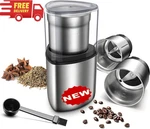 Molinillo El Ctrico De Caf , Hierbas Y Especias Con 2 Recipientes Extra Bles. Fixed Price $76.67.