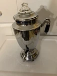 Vtg Forman Family 4MATIC Chrome Percolator Coffee Pot 12" Usa - Retro No Cord. Fixed Price $41.09.