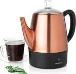 Mixpresso 4 Cup Percolator Coffee Pot Electric, Copper Stainless. Fixed Price $71.23.