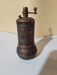 4.3'' Pepper Salt Spice Seed Mill Grinder Old Copper Color Turkish Ottoman Vintg. Fixed Price $15.50.