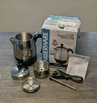 Farberware 2-4 Cup Electric Percolator Stainless Steel Coffee Maker FCP240 Teste. Fixed Price $31.99.