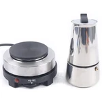 Stainless Steel Stovetop Espresso Coffee Maker Moka Pot Electric 4 Cups New!. Fixed Price $30.51.