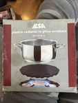 Ilsa Cast Iron Enamel Heat Diffuser Plate Flame Simmer Italy 18CM. Fixed Price $35.00.