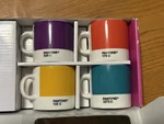 Pantone Coffee Series 4 Espresso Cups/saucers 8-PIECE Set Whitbread Wilkinson. Fixed Price $118.00.