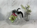 Medelco Glass Stovetop Whistling Tea Kettle 12 Cup New With Tags. Fixed Price $23.70.