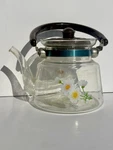 Kjf Direct Heat Glass Tea Pot Stovetop Coffee Cottagecore Retro Floral. Fixed Price $28.97.