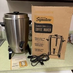 Vtg Wards Signature Percolator 30 Cup Automatic Electric Coffee Maker W/box. Fixed Price $30.00.