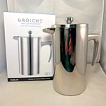 Grosche Dublin Stainless Steel Coffee Maker French Press - 1000 Ml 34 Fl Oz. Fixed Price $39.99.