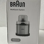 New Braun MQS270SI Multiquick Coffee & Spice Grinder Hand Blender Attachment. Fixed Price $24.99.