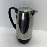 Vintage Faberware Stainless Model 142 Superfast 12 Cup Percolator Coffee Pot. Fixed Price $53.95.