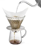 Osaka, Glass Coffee Dripper - Diamond Weave With Removeable Base. Fixed Price $25.99.