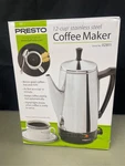 Presto 12 Cups Silver Percolator. Fixed Price $71.99.