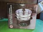 Chef's Counter Double Tired Food Steamer, Brand New, Unopened Box. Fixed Price $38.00.