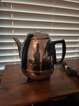 Vintage General Electric Percolator 13P30 Pot Belly Chrome Coffee Maker Works. Fixed Price $55.00.