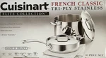 Cuisinart French Classic Tri-ply Stainless 10-PIECE Cookware Set, Silver. Fixed Price $431.39.