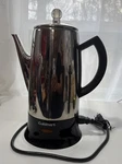 Cuisinart Classic Cup Stainless Coffee Percolator W Ready Light Model PRC-12. Fixed Price $33.00.