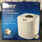 Oster CKSTBRTW20 Expressbake Breadmaker, 2-LB. Loaf Capacity Lb, White/ivory. Fixed Price $94.95.
