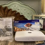 Oster White Electric Carving Knife W/storage Case New Old Stock With Fork. Fixed Price $29.36.