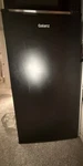 Galanz Black Mini Fridge Single Door, Manual Defrost, 1 Freezer, 2 Shelves. Fixed Price $59.14.