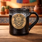 Iron Bean Coffee 2024 Dia Muertos Sugar Skull Mug Cup Black Deneen New. Fixed Price $59.99.