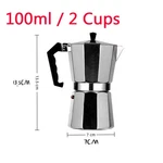Aluminum Italian Espresso Coffee Stovetop Maker Pot Percolator 2 CUP100ML. Fixed Price $12.99.